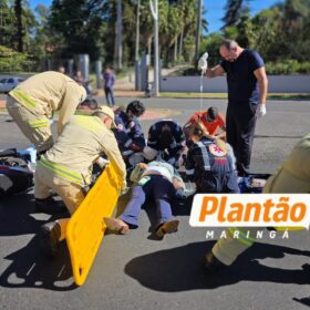 Moça sofre traumatismo craniano grave após colisão com carro em Maringá Foto 1 Fotos de Moça sofre traumatismo craniano grave após colisão com carro em Maringá