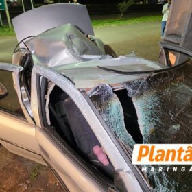 Motorista desaparece após capotamento violento na Avenida Colombo, em Sarandi Foto 4 Fotos de Motorista desaparece após capotamento violento na Avenida Colombo, em Sarandi