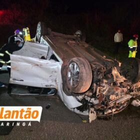 Motorista fica ferida após capotar carro na BR-376 entre Maringá e Iguatemi Foto 4 Fotos de Motorista fica ferida após capotar carro na BR-376 entre Maringá e Iguatemi