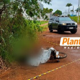Fotos de Mulher é encontrada morta ao lado de bicicleta; Polícia Científica de Maringá é acionada
