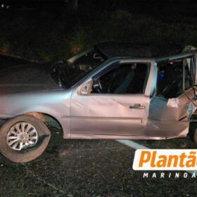 Fotos de ‘Não deu tempo de fazer nada’: motorista relata grave acidente após carro invadir pista na BR-376, em Maringá