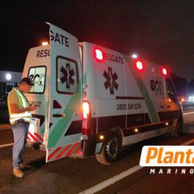 Fotos de ‘Não deu tempo de fazer nada’: motorista relata grave acidente após carro invadir pista na BR-376, em Maringá