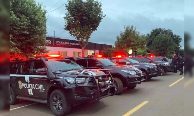 Fotos de PCPR cumpre 36 mandados contra esquema de tráfico que movimentou R$ 1 mi no PR
