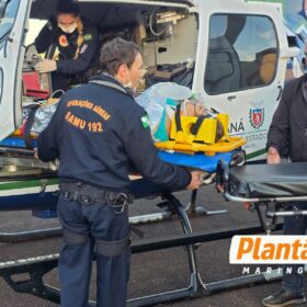Mulher em estado grave é transferida de helicóptero para o Hospital Universitário de Maringá após acidente Foto 7 Fotos de Mulher em estado grave é transferida de helicóptero para o Hospital Universitário de Maringá após acidente
