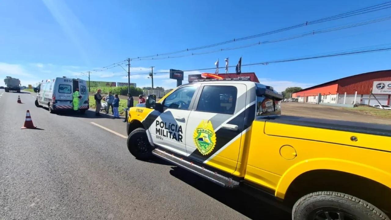 motociclista-fica-ferida-apos-colisao-em-trecho-com-obras-na-pr-317-em-maringa