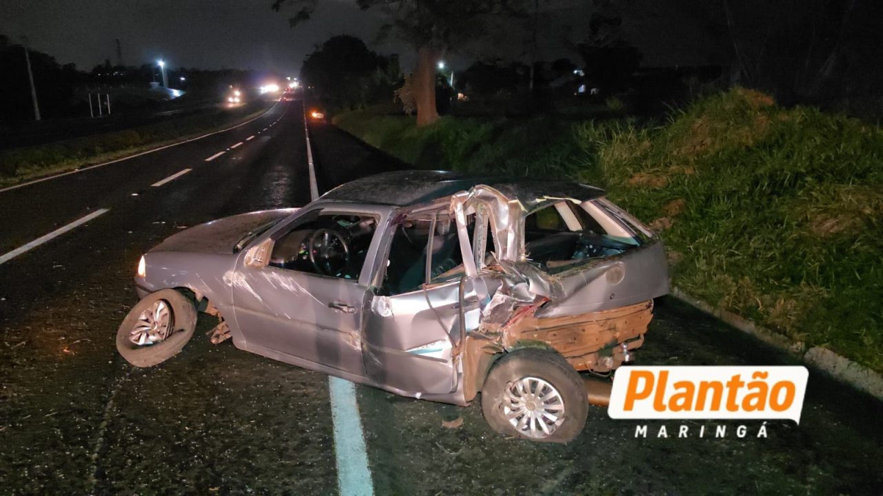 nao-deu-tempo-de-fazer-nada-motorista-relata-grave-acidente-apos-carro-invadir-pista-na-br-376-em-maringa
