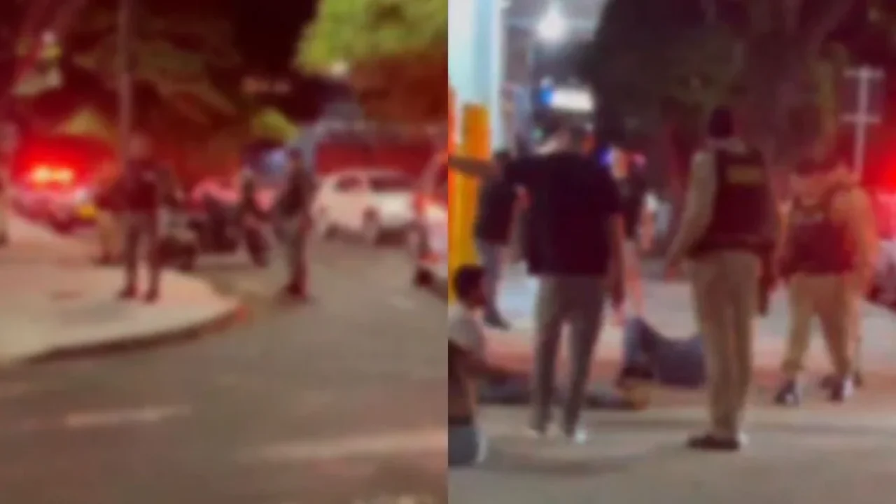 video-briga-generalizada-na-avenida-maua-tem-spray-de-pimenta-armas-apreendidas-e-varios-encaminhados-a-delegacia